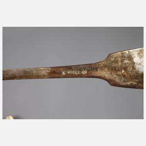 Silber sechs große Speiselöffel