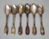 Silber sechs große Speiselöffel