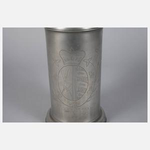 Großer sächsischer Zinnwalzenkrug 1795