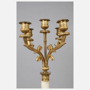 Paar fünflammige Girandolen