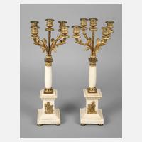 Paar fünflammige Girandolen111