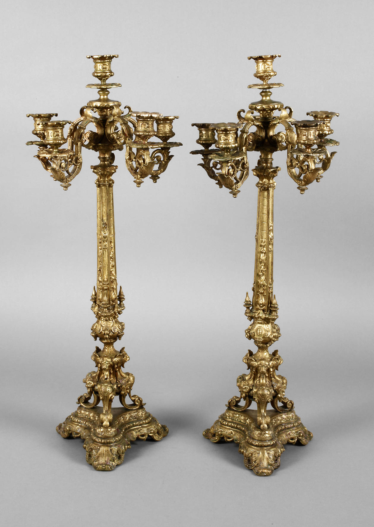 Paar große Girandolen Historismus