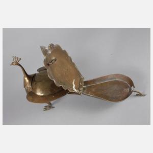 Wandgefäß als Pfau