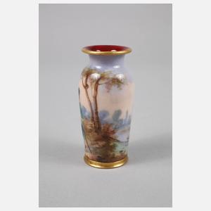 Limoges kleine Emailvase