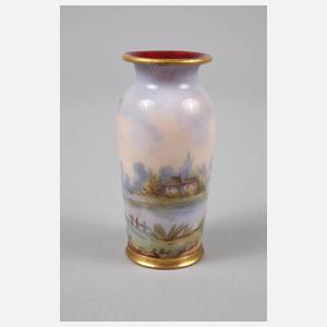 Limoges kleine Emailvase