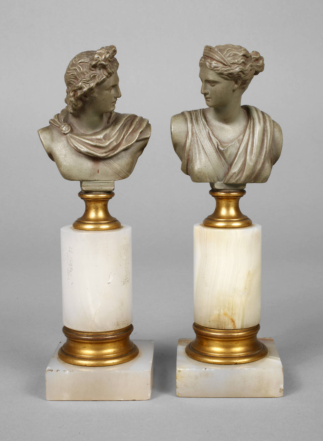 Büstenpaar Apollo und Artemis