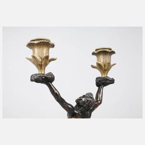 François-Simon-Alphonse Giroux, Paar Figürliche Rokokoleuchter