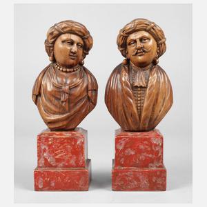Paar orientalische Büsten