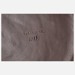 Große Terrakottafigur Bauer mit Kornähren