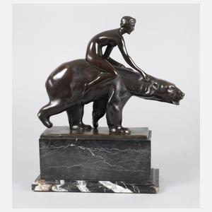 Berthold Nebel, Mädchenakt auf Eisbär