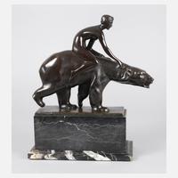 Berthold Nebel, Mädchenakt auf Eisbär111