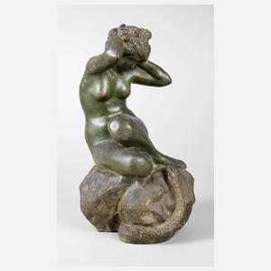 Bronze Eva mit Schlange