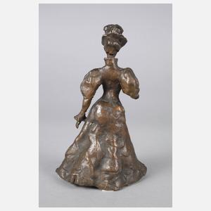 Monogrammist WF Modedame Jugendstil