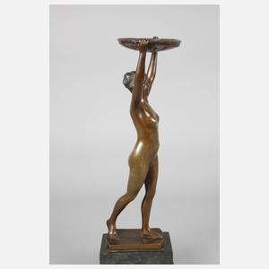 Otto Schmidt-Hofer, weiblicher Akt mit Schale