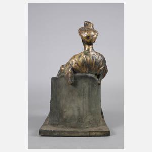 Eduard Klablena, attr., Dame im Sessel