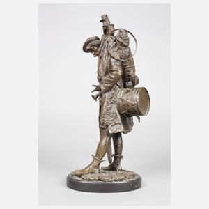 Bronzeskulptur Gaukler ”conto di cassa”