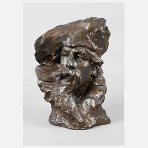 Edouard Fortiny, Büste eines barocken Herren