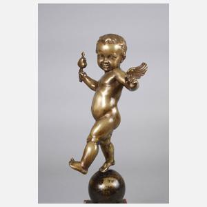 Amor auf einer Kugel