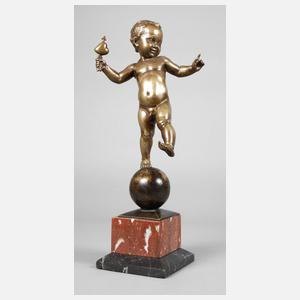 Amor auf einer Kugel