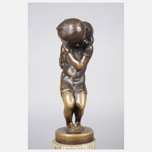 Stauss, Junge mit Katze