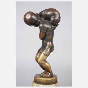 Stauss, Junge mit Katze