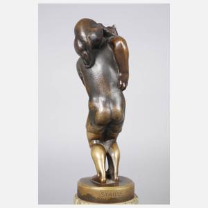 Stauss, Junge mit Katze