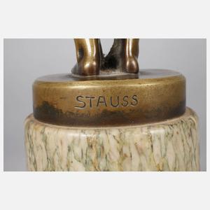 Stauss, Junge mit Katze