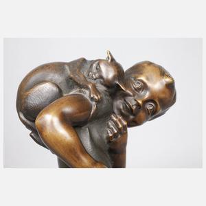 Stauss, Junge mit Katze