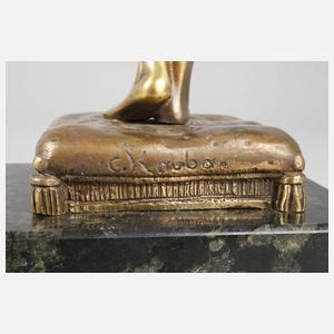 Carl Kauba, stehender weiblicher Akt