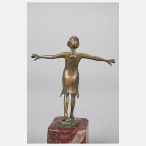 Kleinbronze Tänzerin Art déco