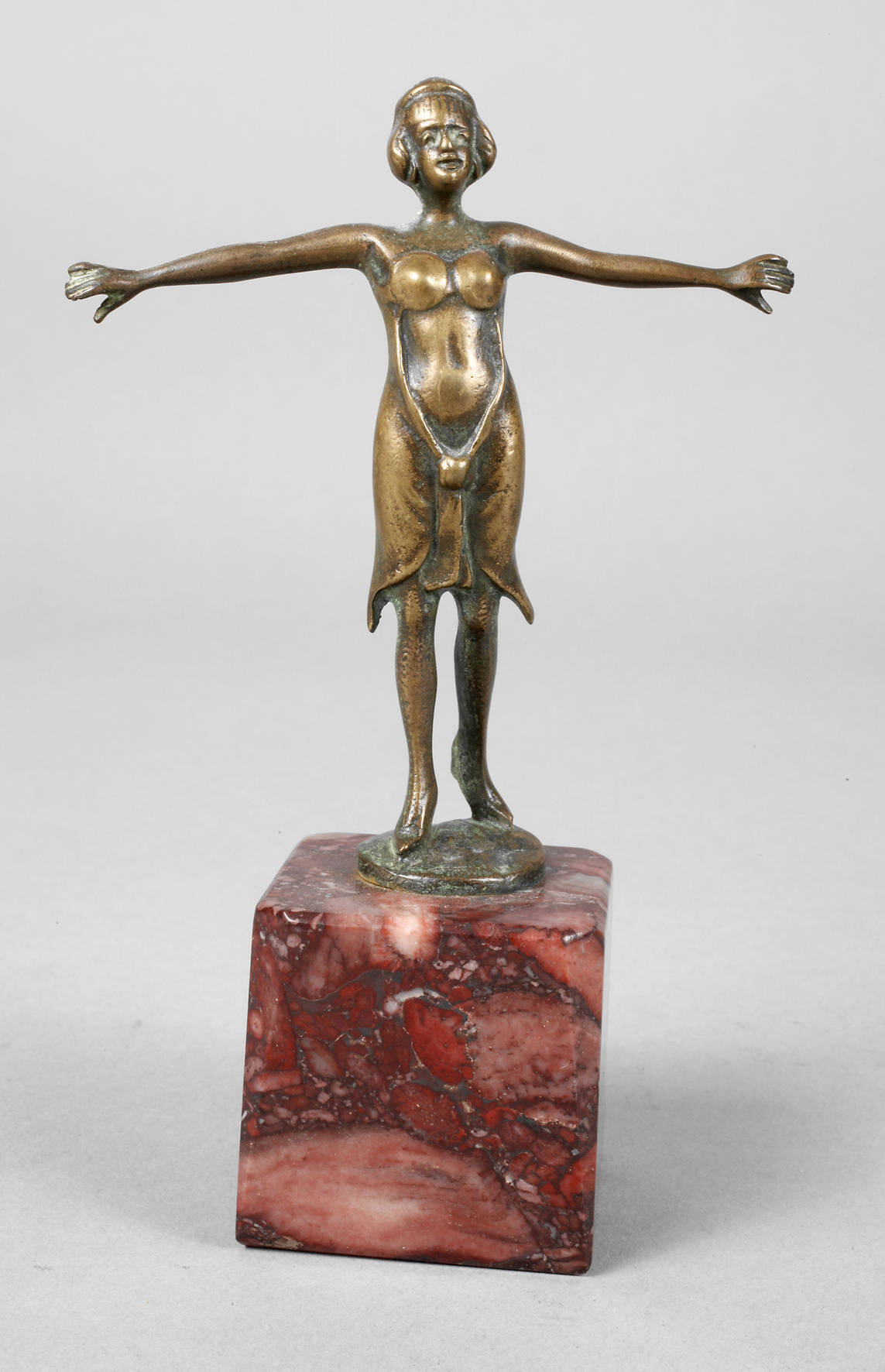 Kleinbronze Tänzerin Art déco