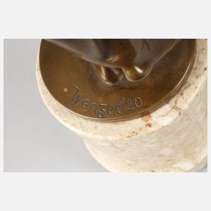 Wenzel, stehender Mädchenakt