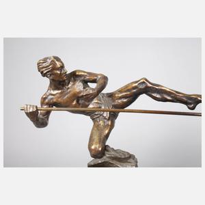 P. Berjan, Jäger mit Tiger