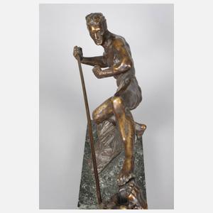 P. Berjan, Jäger mit Tiger