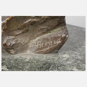 P. Berjan, Jäger mit Tiger