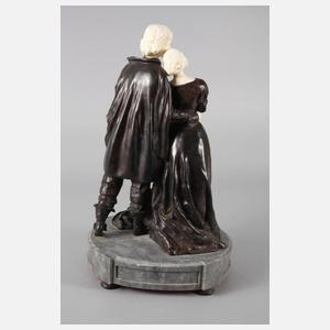 Chryselephantin ”Der Verlobungskuss” nach René-Paul Marquet