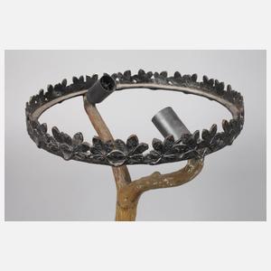 Figürlicher Lampenfuß mit Chryselephantin