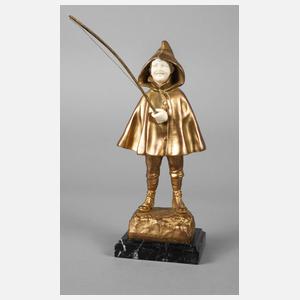 Georges Omerth, Chryselephantin Anglerjunge