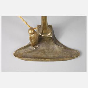 Peter Tereszczuk, figürliche Tischlampe mit Chryselephantin