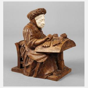 Schnitzerei Spitzenklöpplerin