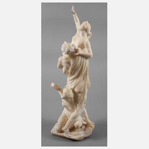 Alabasterfigur Raub der Sabinerinnen