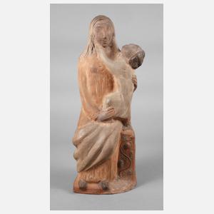 Maria mit dem Kind Terracotta
