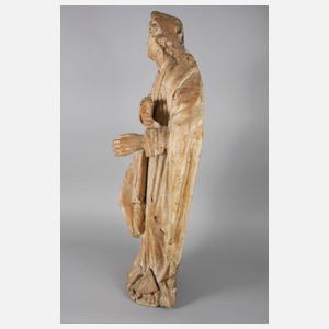 Große Schnitzerei Heiligenfigur