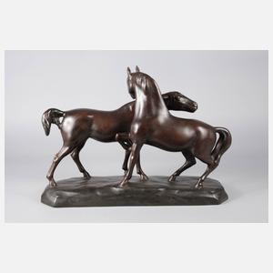 Pferdepaar nach Pierre-Jules Mêne