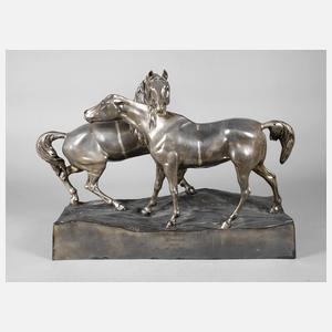 Pferdepaar nach Pierre-Jules Mêne