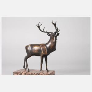 Bronze Kapitaler Hirsch