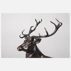 Bronze Kapitaler Hirsch