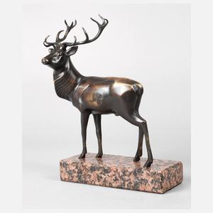 Bronze Kapitaler Hirsch