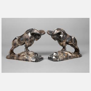 Charles Charles, Paar Buchstützen Widder