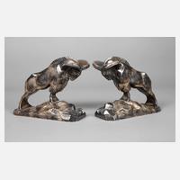 Charles Charles, Paar Buchstützen Widder111